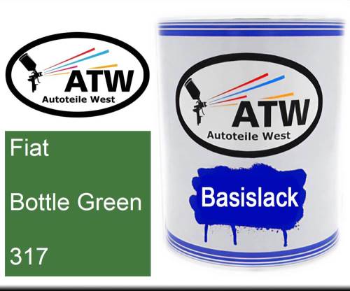 Fiat, Bottle Green, 317: 1L Lackdose, von ATW Autoteile West.